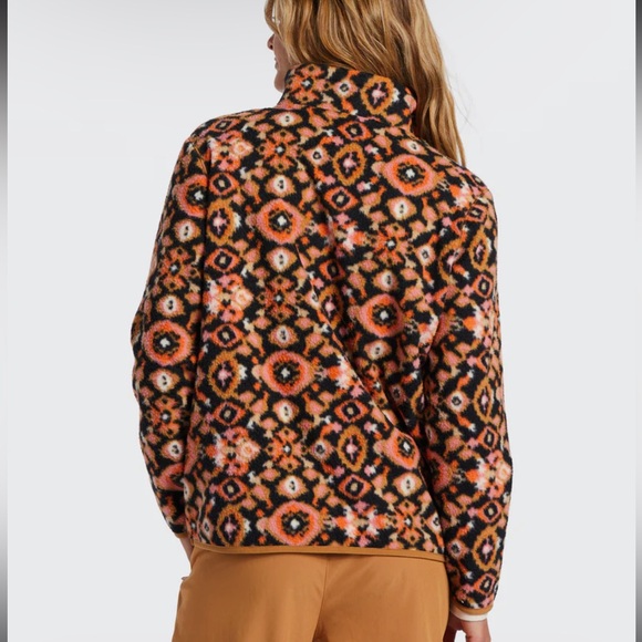 NWT Billabong A/Div Boundary Mock 3 Fleece Half-Zip Pullover Sweatshirt Size S - Picture 2 of 7